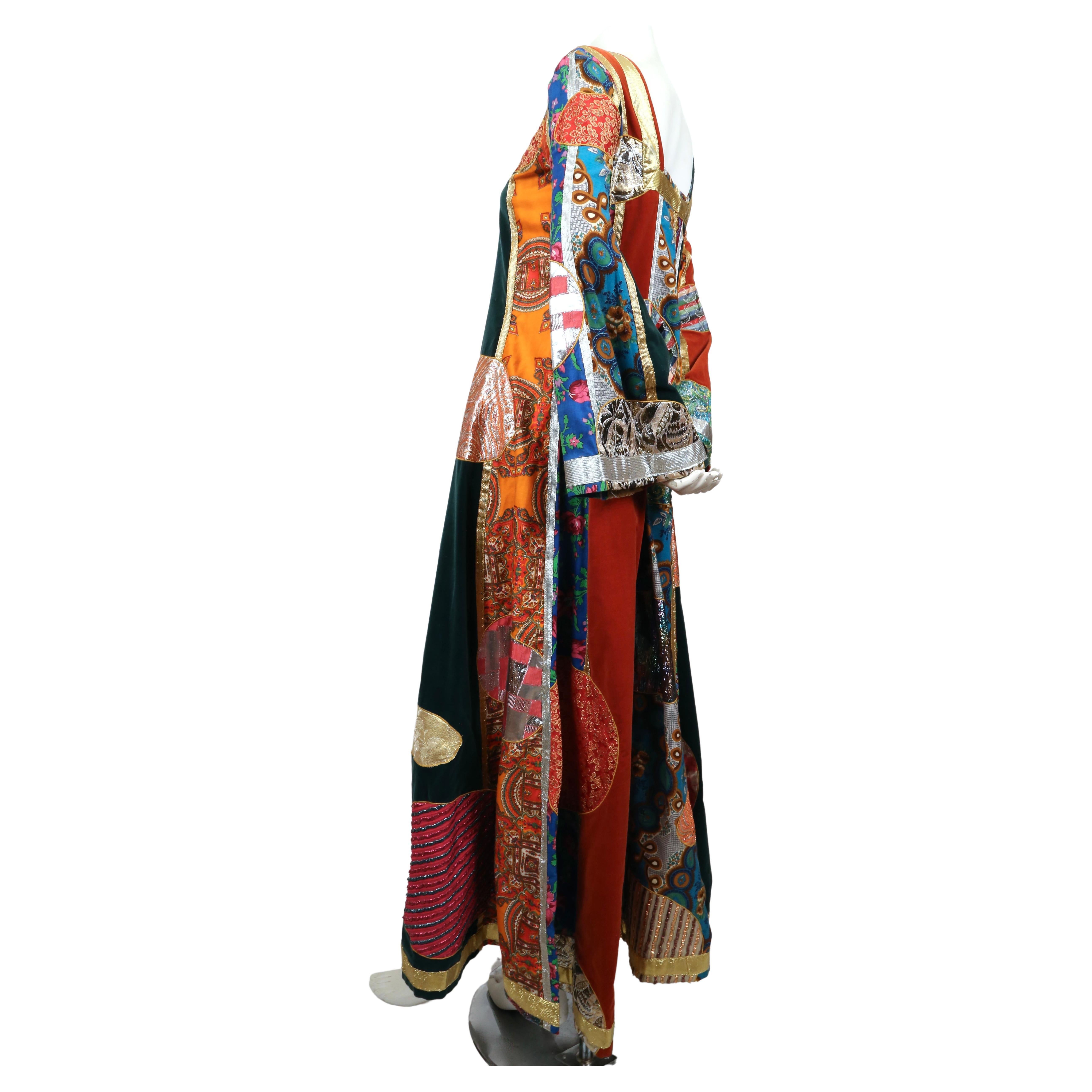 Women's 1969 GIORGIO DI SANT' ANGELO 'Klimt' patchwork dress