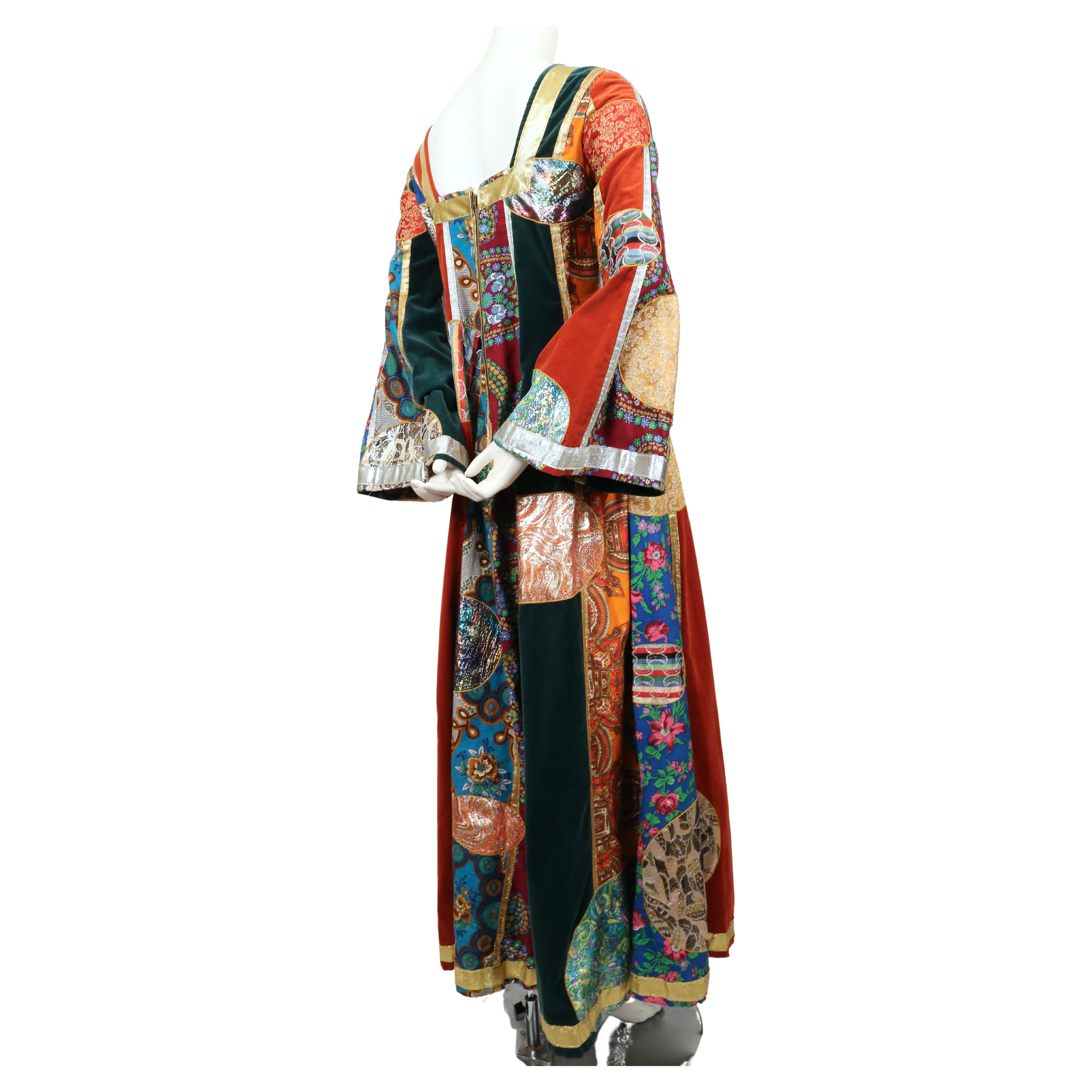 1969 GIORGIO DI SANT' ANGELO 'Klimt' patchwork dress 2