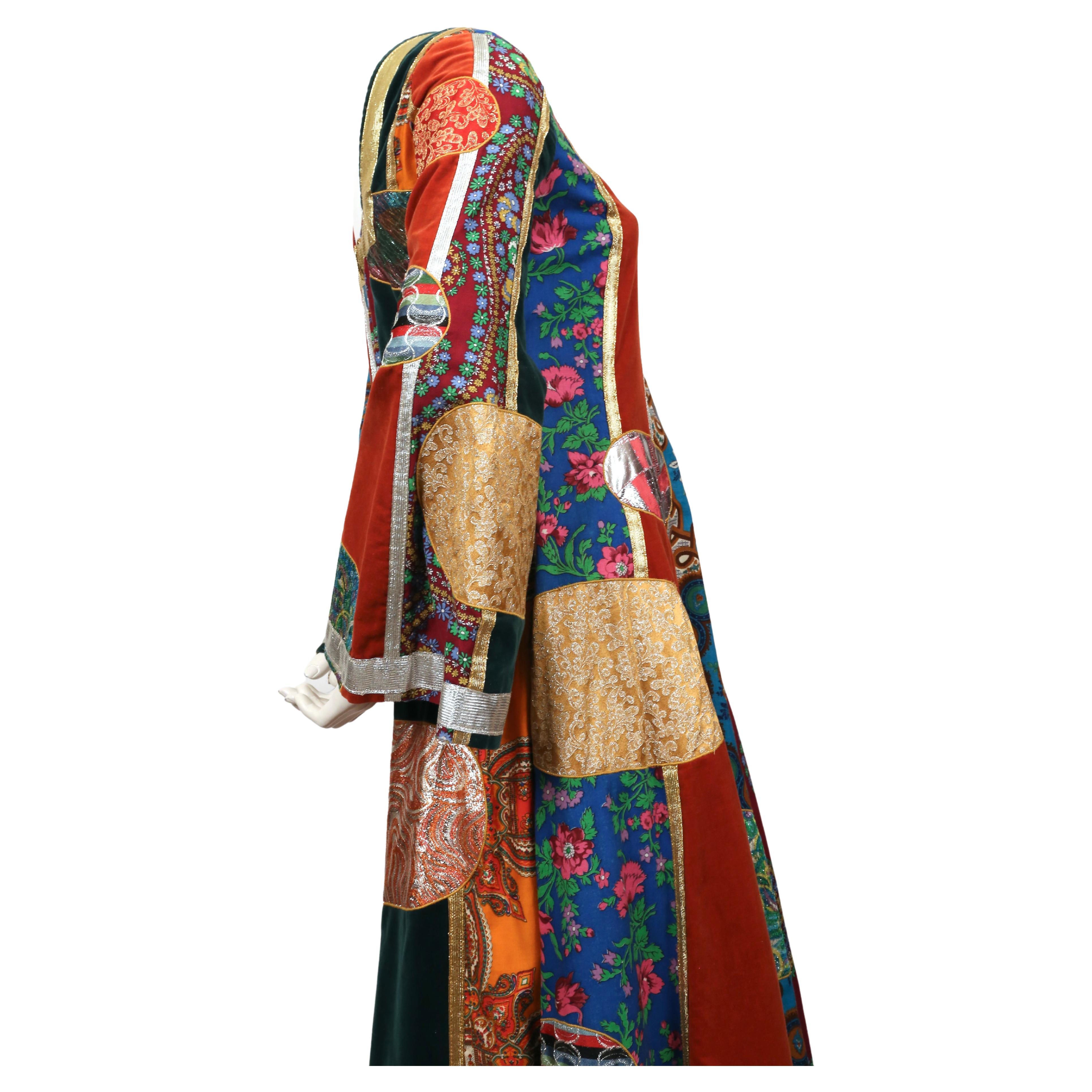 1969 GIORGIO DI SANT' ANGELO 'Klimt' patchwork dress 3