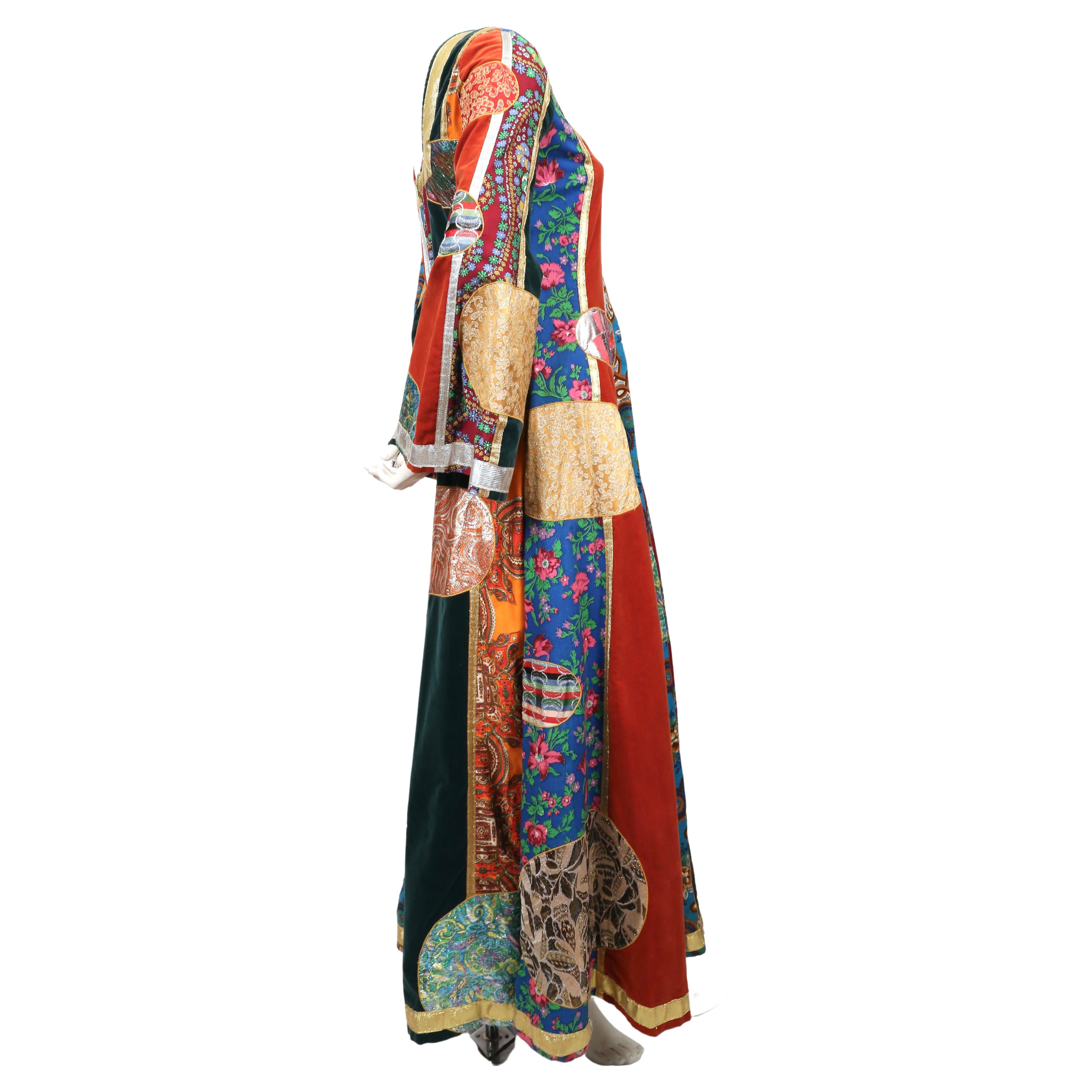 1969 GIORGIO DI SANT' ANGELO 'Klimt' patchwork dress 4