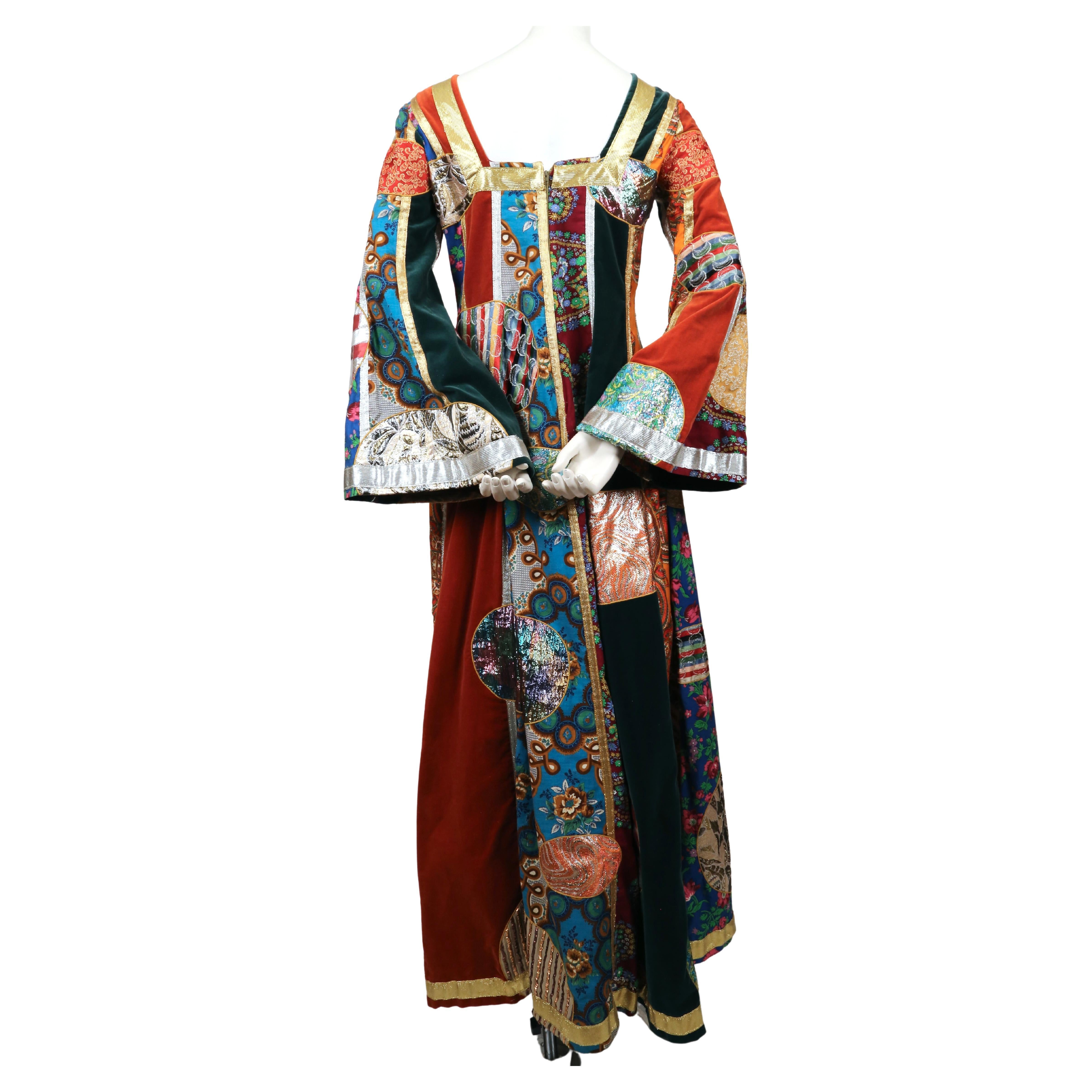 1969 GIORGIO DI SANT' ANGELO 'Klimt' patchwork dress 5