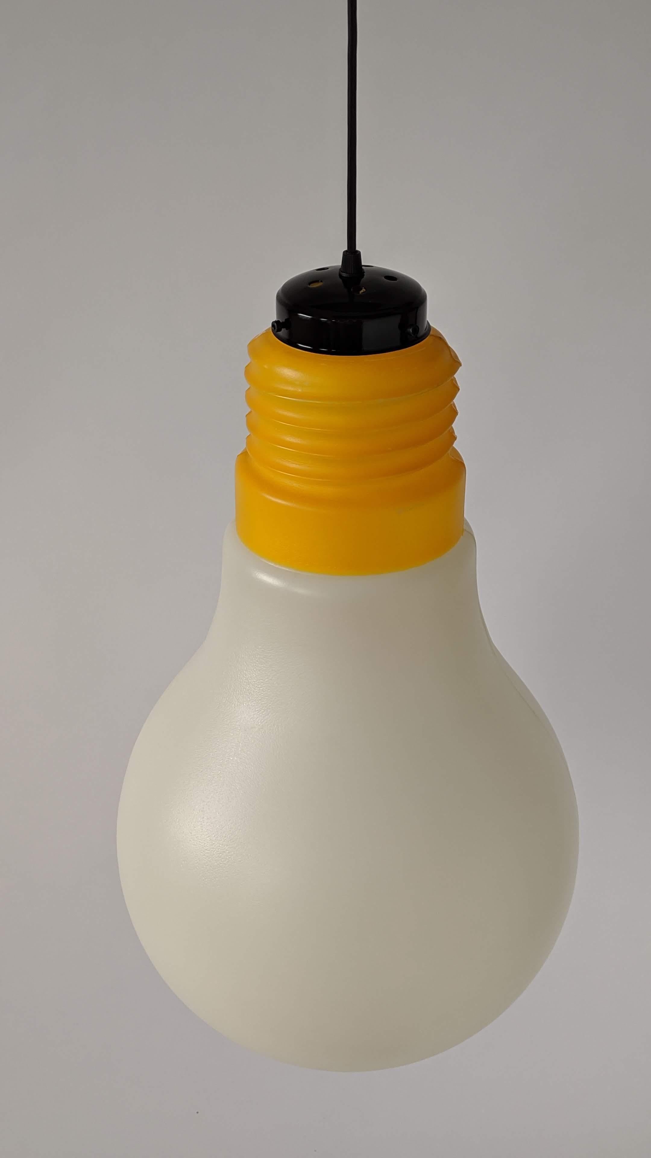 1969 Ingo Maurer Plastic Light Bulb Pendant, USA 4