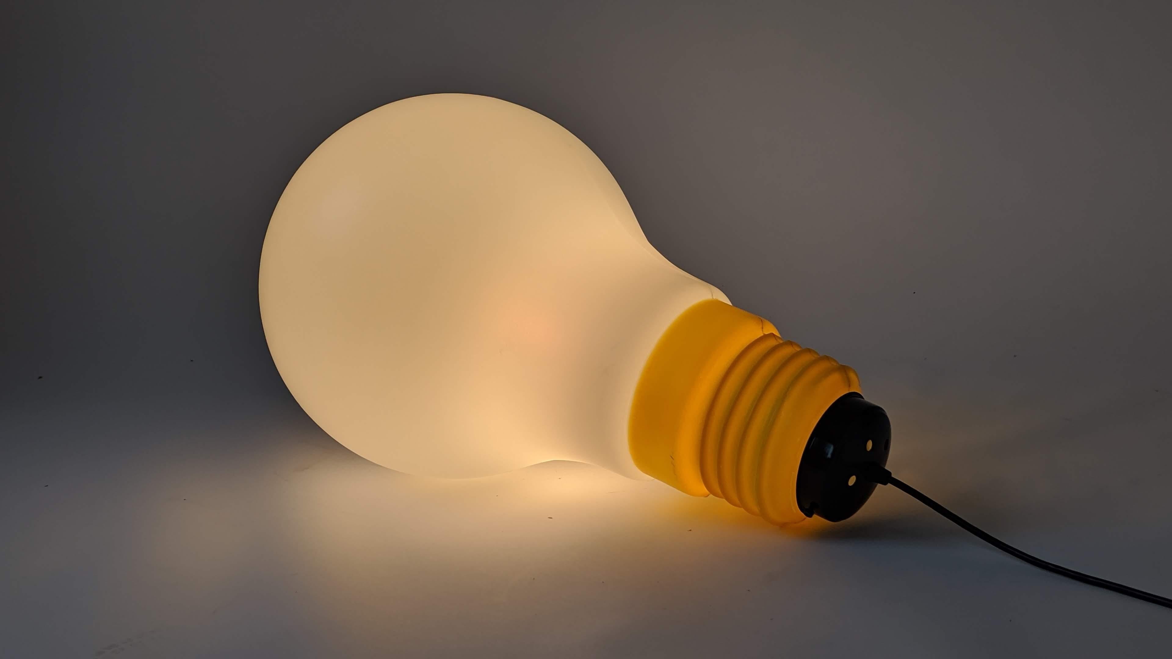 Mid-20th Century 1969 Ingo Maurer Plastic Light Bulb Pendant, USA