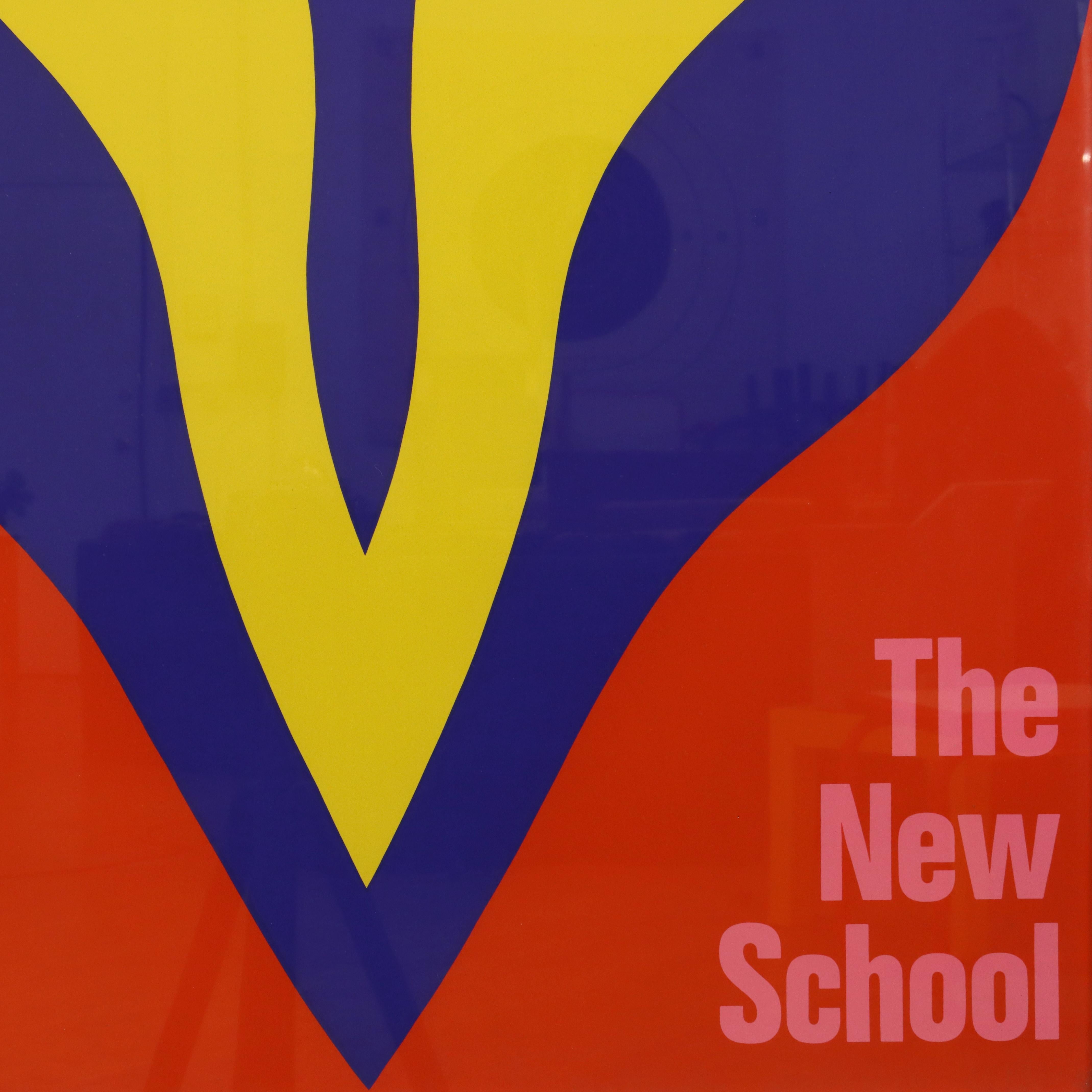 Poster von Jack Youngerman für die New School aus dem Jahr 1969 (Papier) im Angebot
