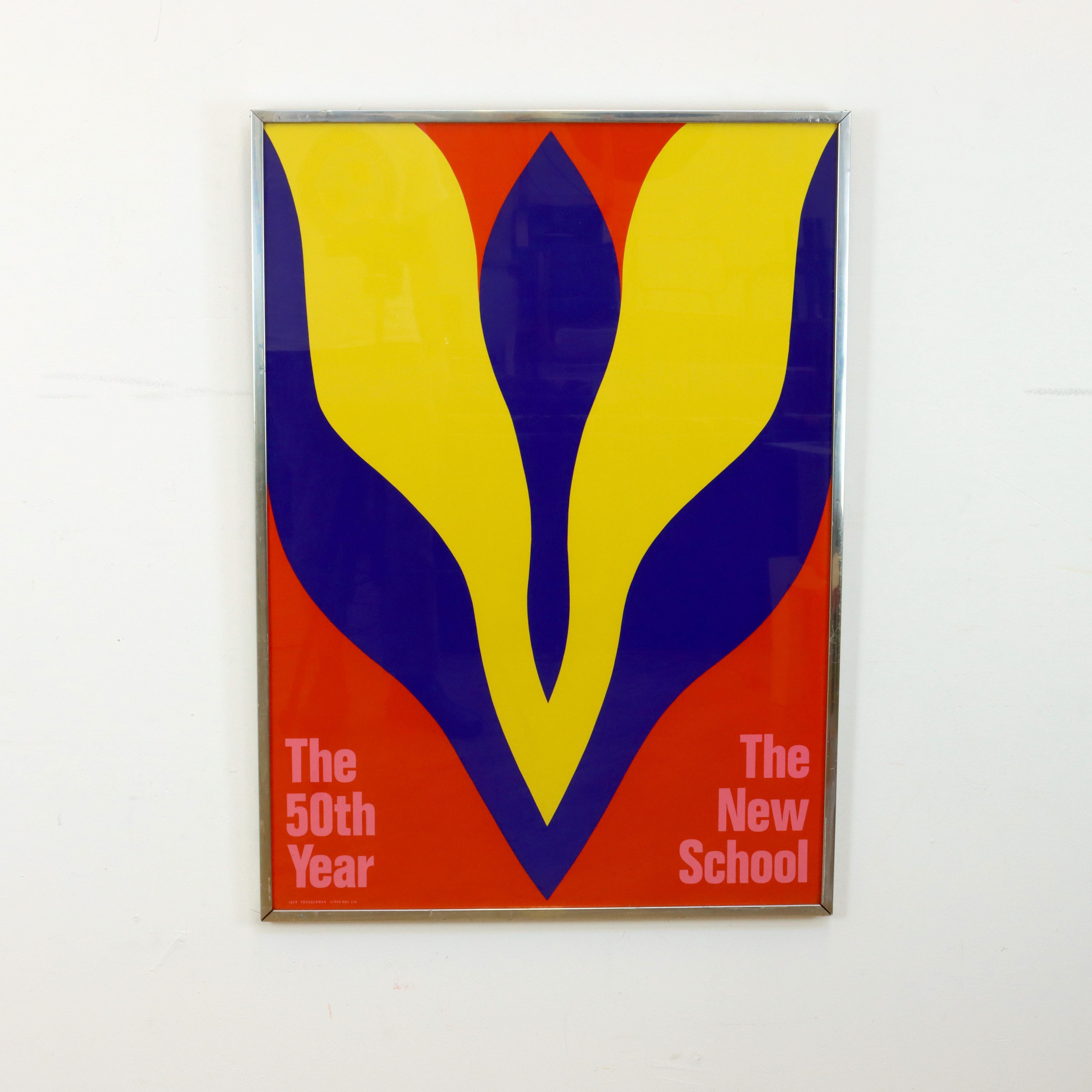 Poster von Jack Youngerman für die New School aus dem Jahr 1969 im Angebot 1