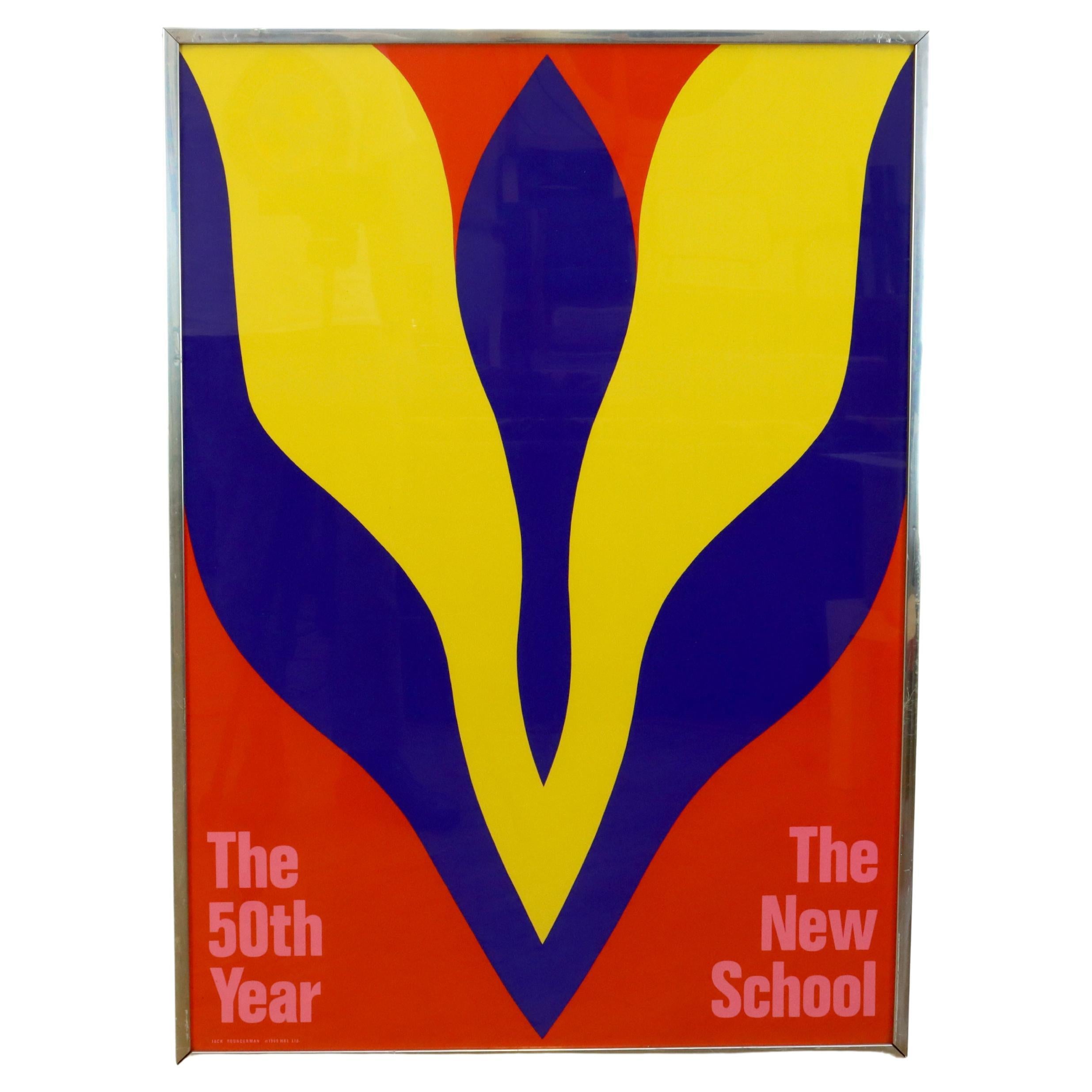 Poster von Jack Youngerman für die New School aus dem Jahr 1969 im Angebot