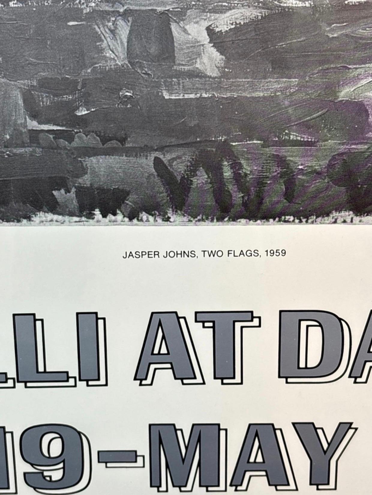 1969 Jasper Johns LEO CASTELLI in der DAYTONS Gallery Gerahmte Lithographie Poster im Zustand „Gut“ im Angebot in New York, NY