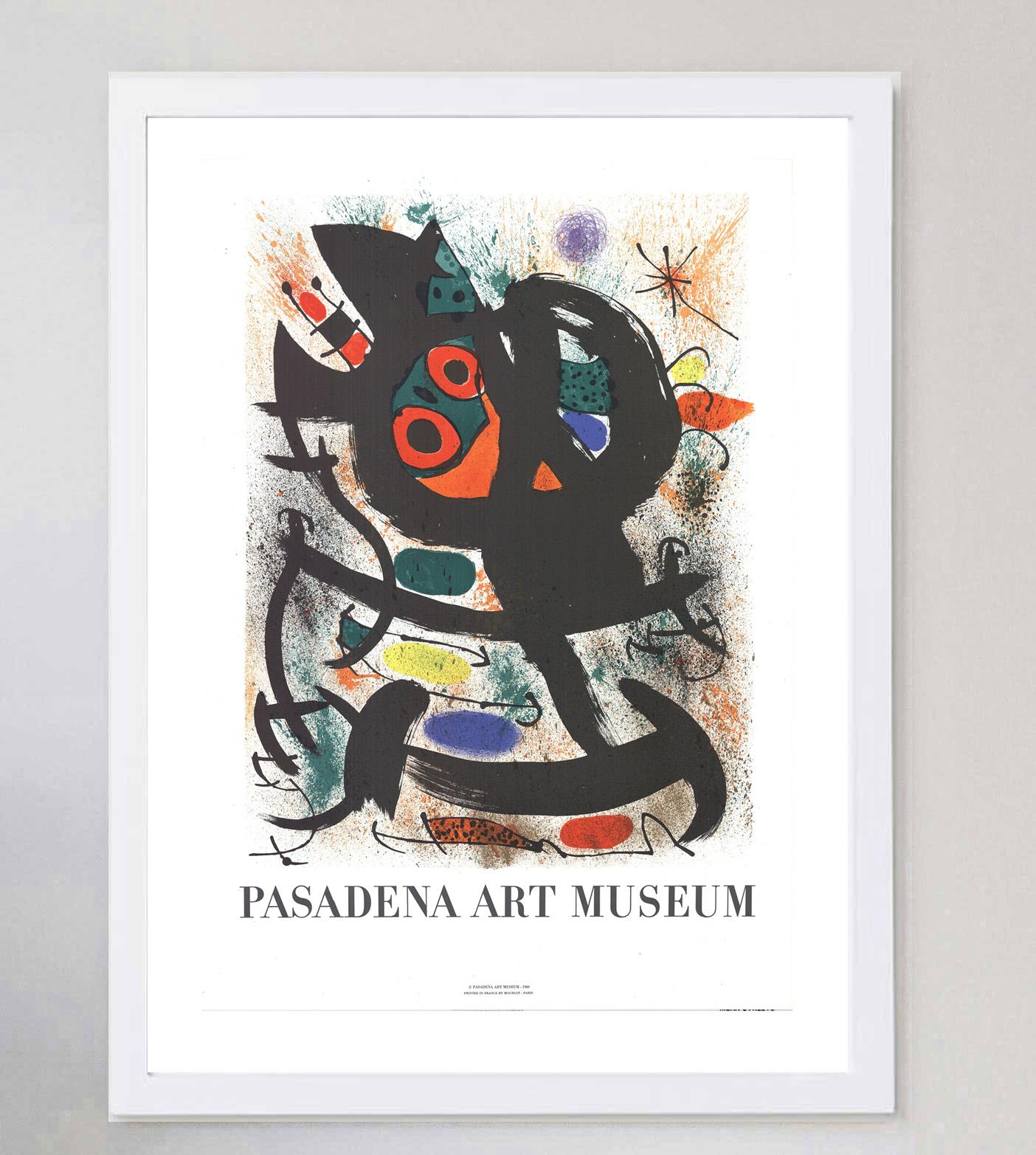 American 1969 Joan Miro - Pasadena Art Museum Original Vintage Poster For Sale