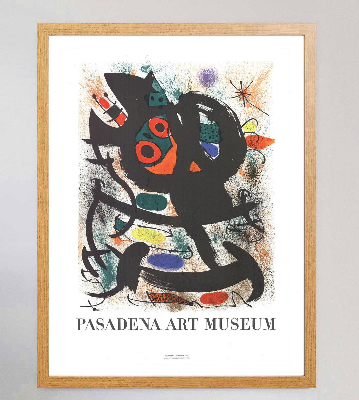 1969 Joan Miro - Pasadena Art Museum Original Vintage Poster In Good Condition For Sale In Winchester, GB