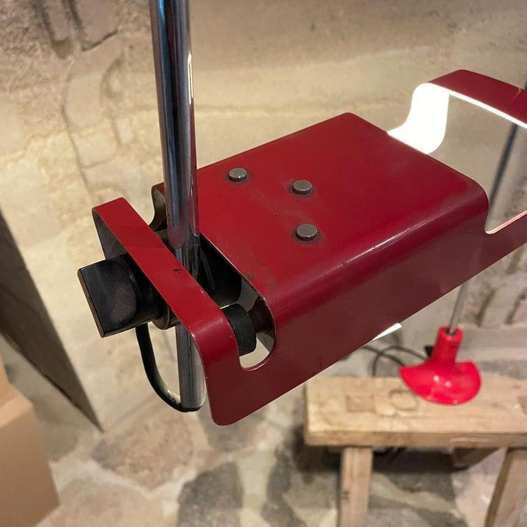 1969 Joe Colombo Red Spider Table Lamp Oluce Milan For Sale 3