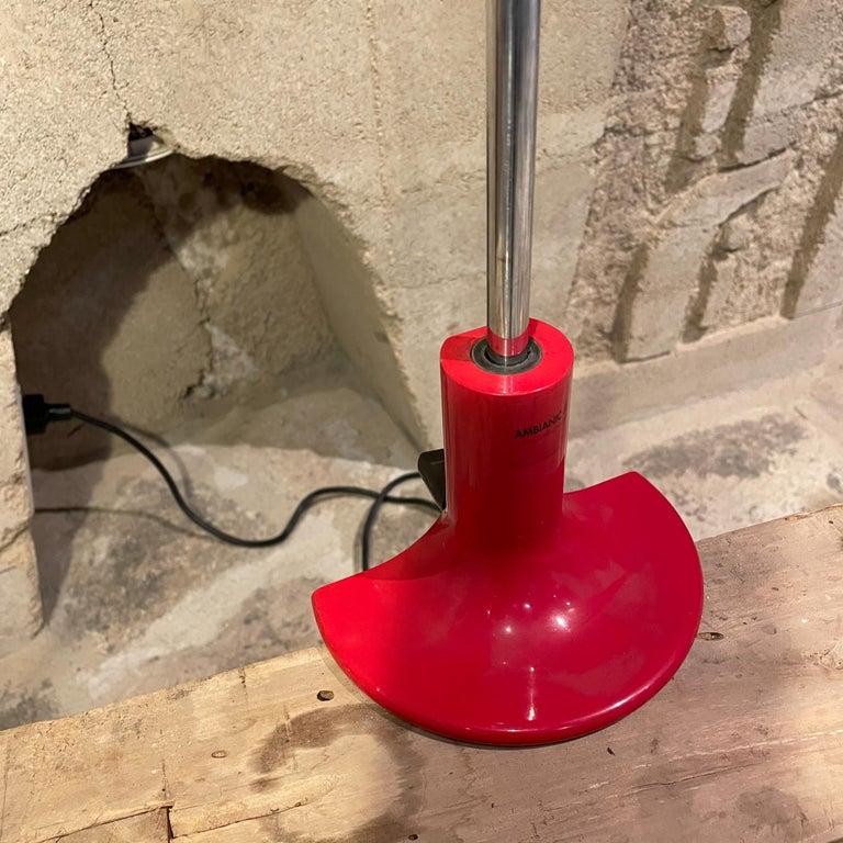 1969 Joe Colombo Red Spider Table Lamp Oluce Milan For Sale 1