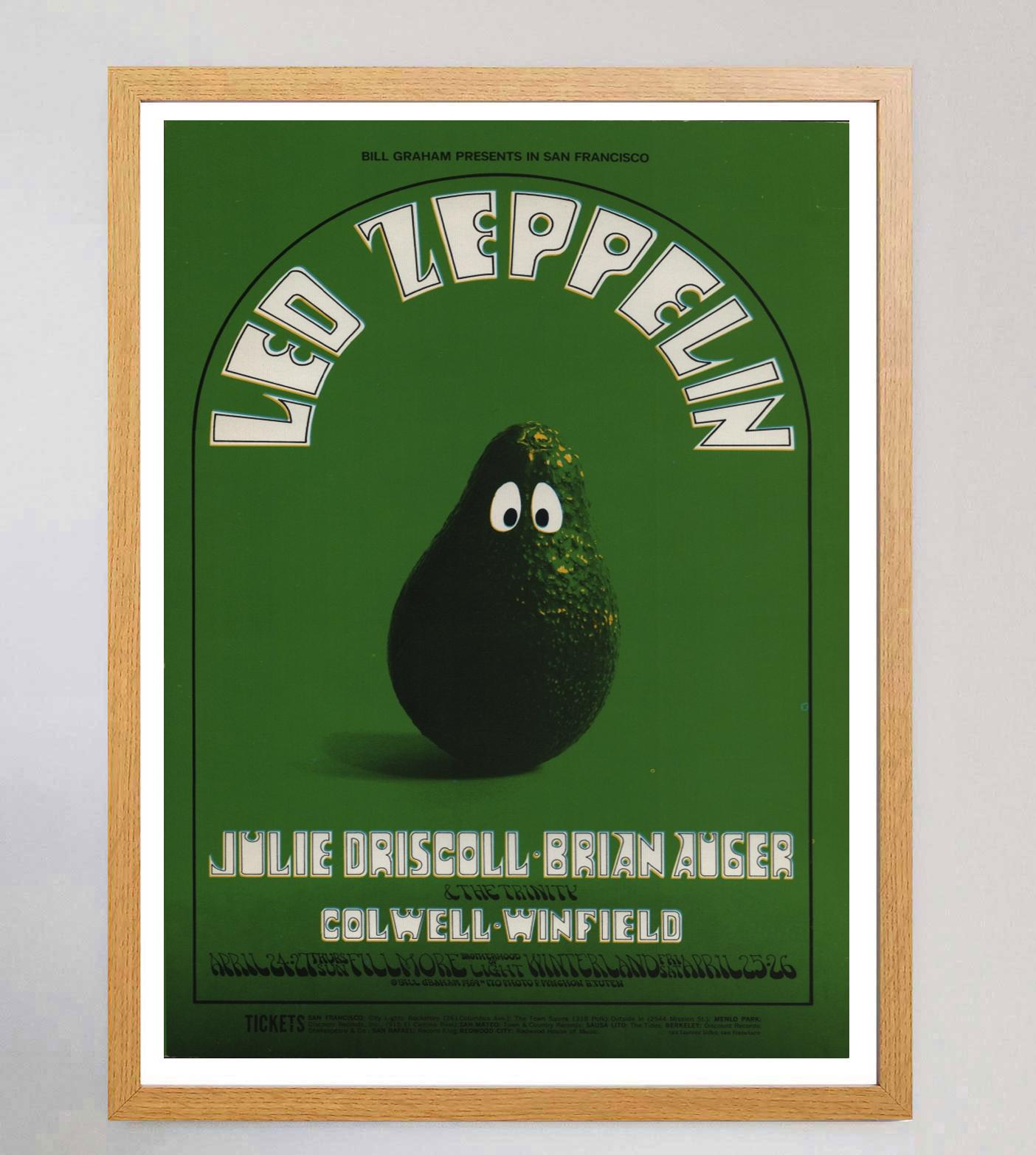 1969 Led Zeppelin - Fillmore Original Vintage-Poster, Led Zeppelin (amerikanisch)
