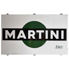 1969 Martini Dry Enamel Billboard