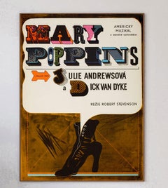 1969 Mary Poppins (Czech) Original Vintage Poster