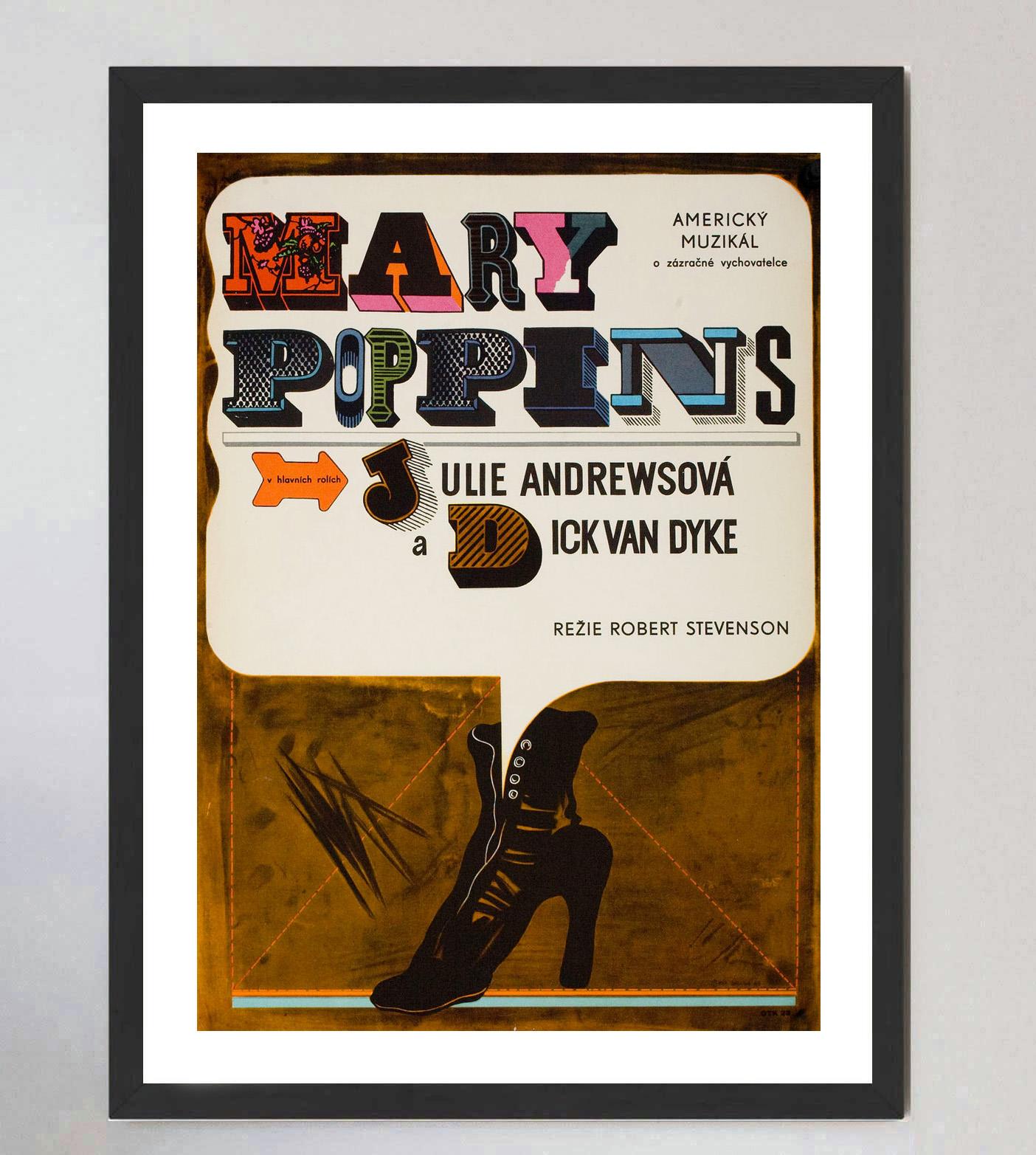 Metà XX secolo 1969 Mary Poppins (Repubblica Ceca) Poster originale d'epoca in vendita