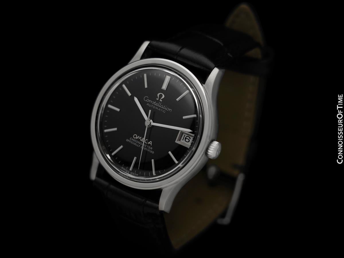 1969 Omega Constellation Vintage Reloj Cronómetro Automático para Hombre, Fecha - SS en Excelente estado para la venta en Suwanee, GA