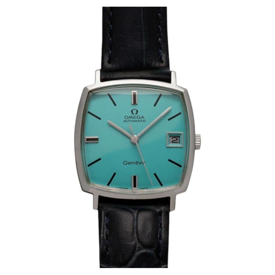 1969 Omega Geneve Vintage Mens Automatic Cal. 565 Dress Watch - Stainless Steel For Sale