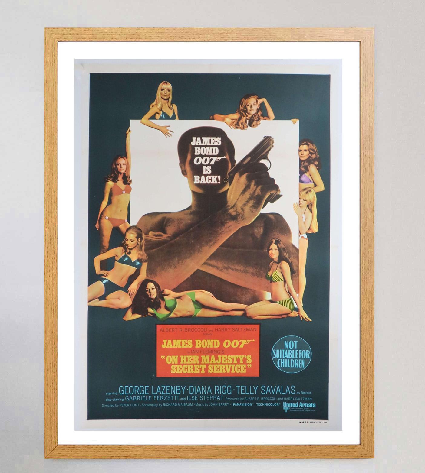 Australien 1969 On Her Majesty's Secret Service Original Vintage Poster en vente