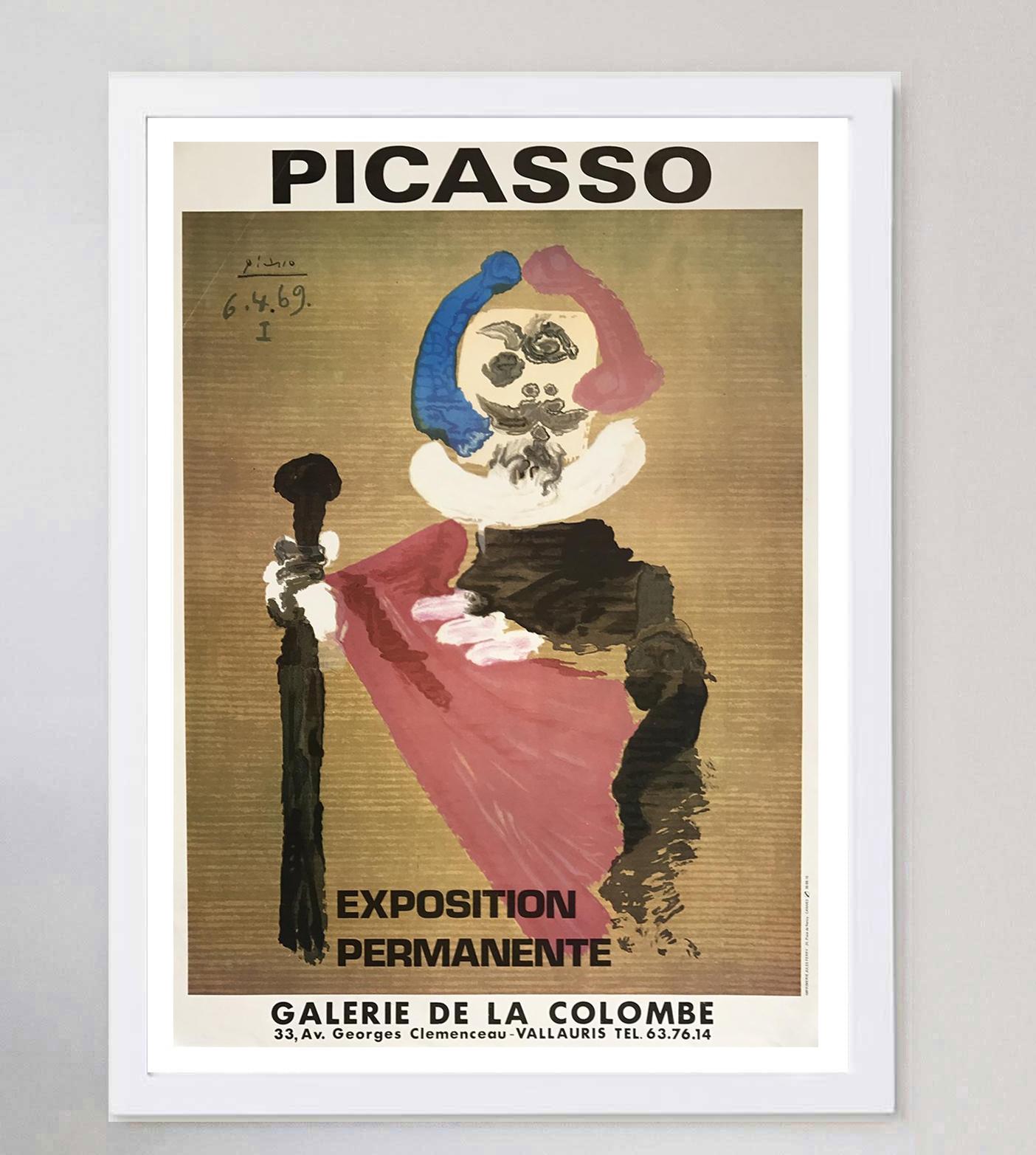 French 1969 Pablo Picasso - Galerie de la Colombe Original Vintage Poster For Sale