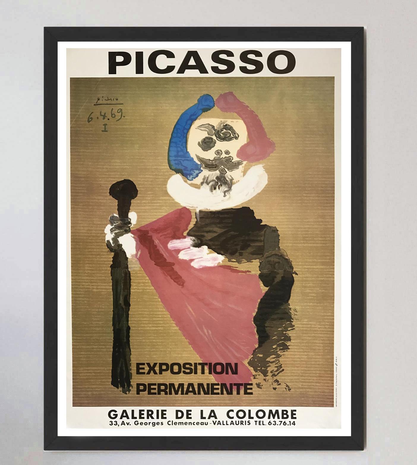 Original-Vintage-Poster, Pablo Picasso, Galerie de la Colombe, 1969 (Mitte des 20. Jahrhunderts) im Angebot