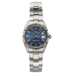 1969 Rolex Oyster Perpetual Date 1501 Stainless Steel Dark Blue Dial Auto 34mm