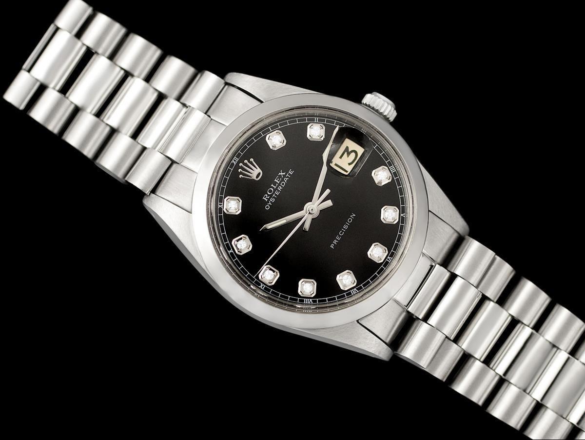 1969 Rolex Oyster Precision Classic Vintage Mens Handwound Watch - SS For Sale 7