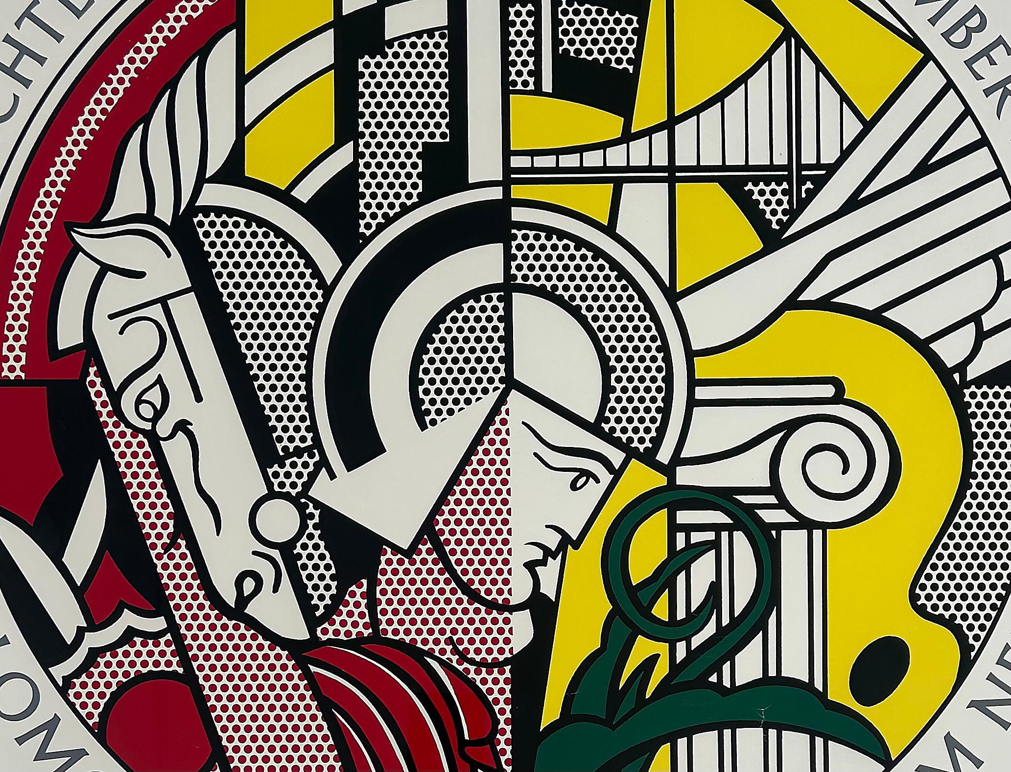 1969 Roy Lichtenstein Cartel de la exposición del Guggenheim Museum, enmarcado Estadounidense en venta