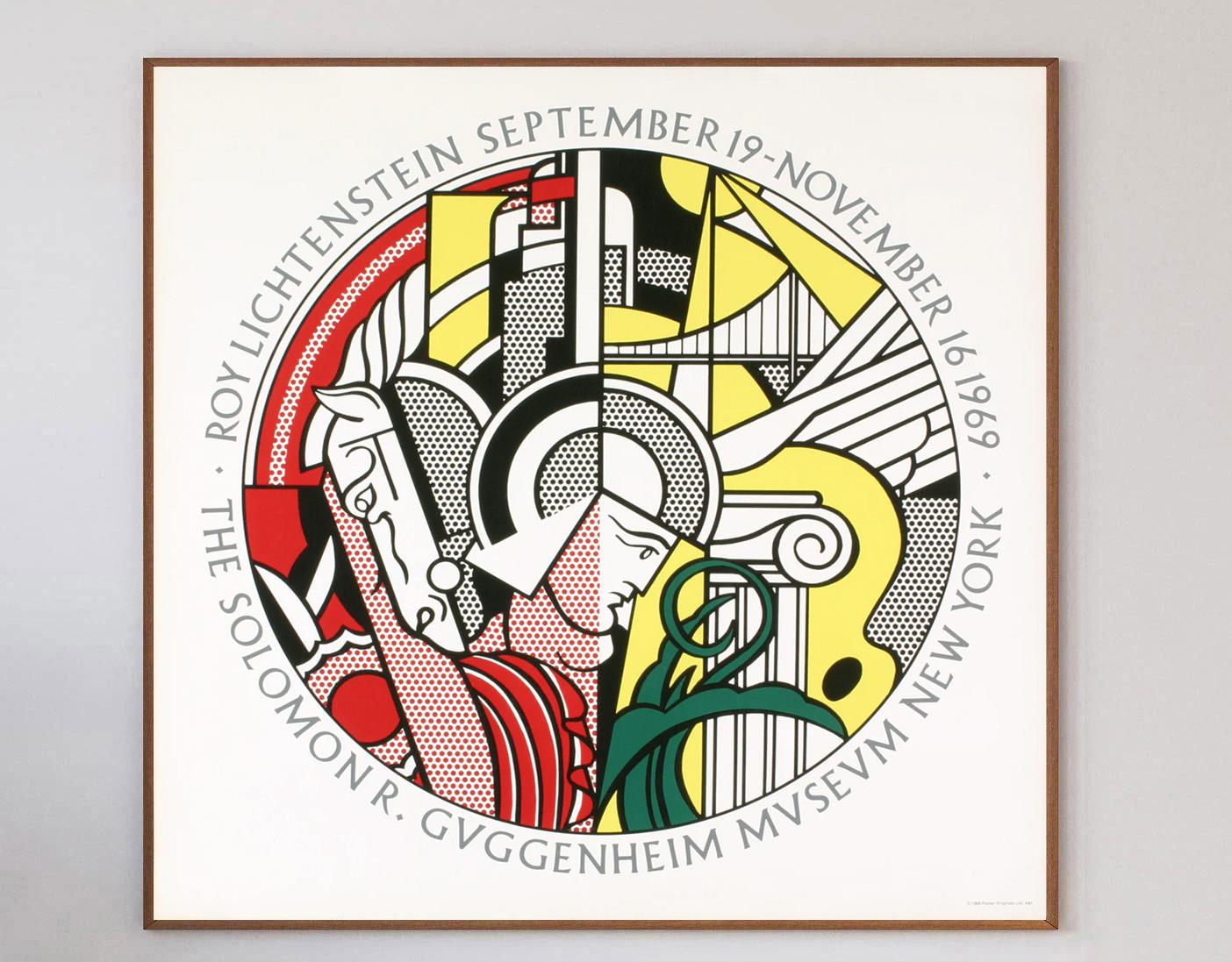 American 1969 Roy Lichtenstein - Solomon R. Guggenheim Museum Original Vintage Poster For Sale