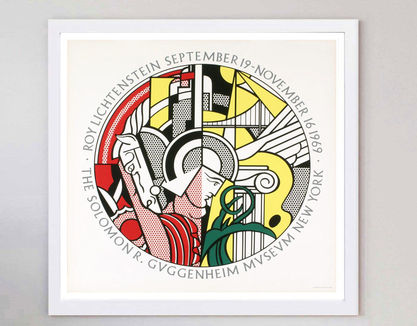 Mid-20th Century 1969 Roy Lichtenstein - Solomon R. Guggenheim Museum Original Vintage Poster For Sale