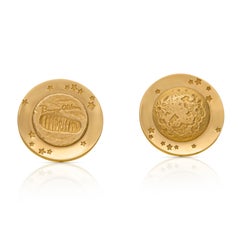 1969 Tiffany & Co. Gold Moon Walk Cufflinks Buzz Aldrin