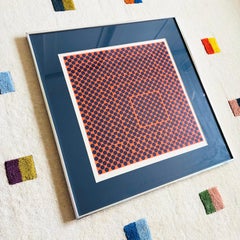 1969 Victor Vasarely Signed Op Art Serigraph
