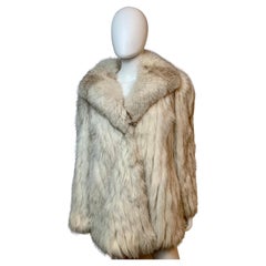1969 Manteau de fourrure de renard blanc