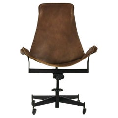 1969 William Katavolos Swivel K Chair Desk Chair for Leathercrafter w/ Sling