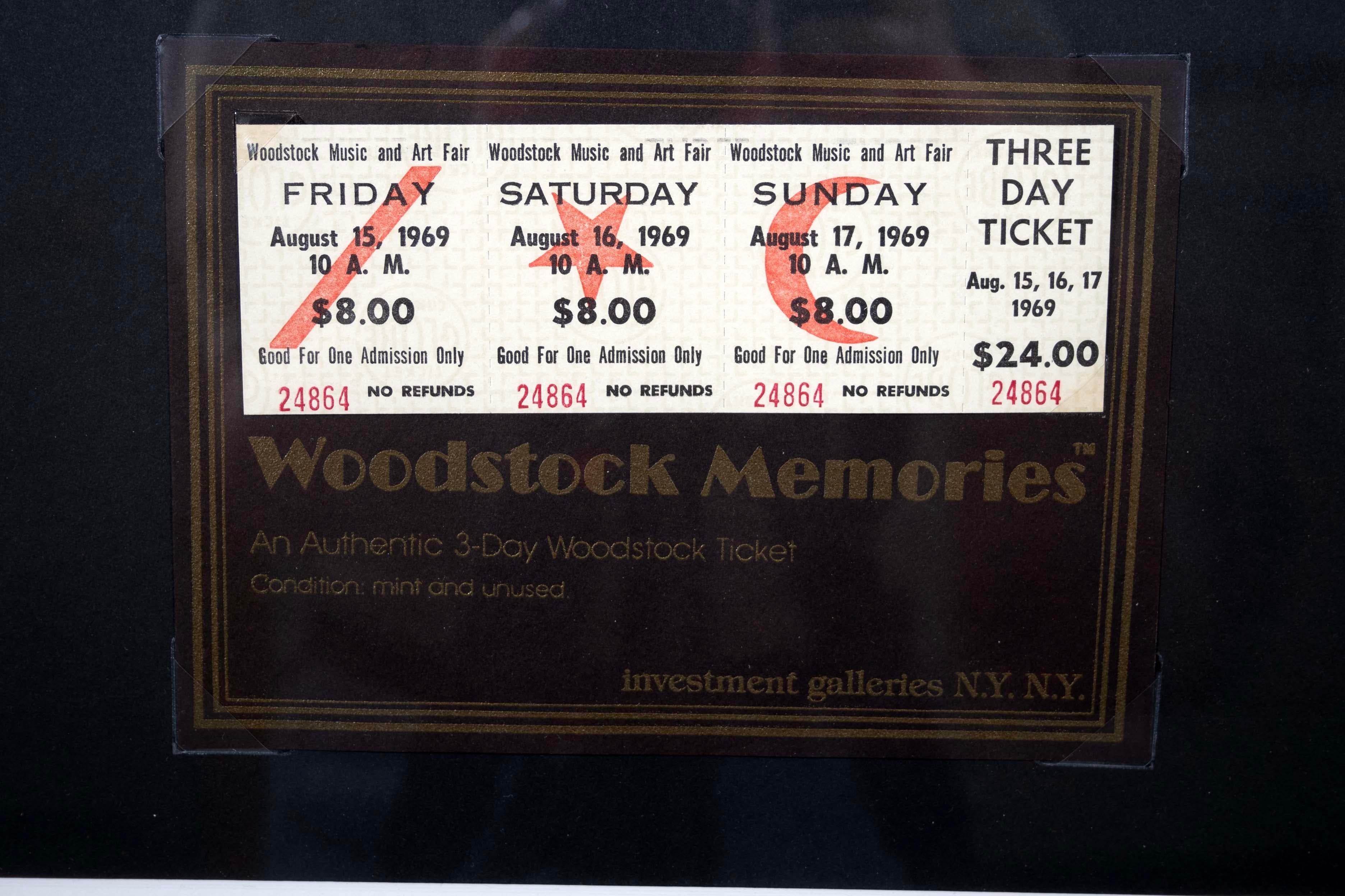 Mémoires de Woodstock originales et The Experience, 1969 en vente 1