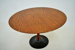 1969s Beech Round Dining Table, Czechoslovakia