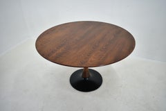 1969s Beech Round Dining Table, Czechoslovakia
