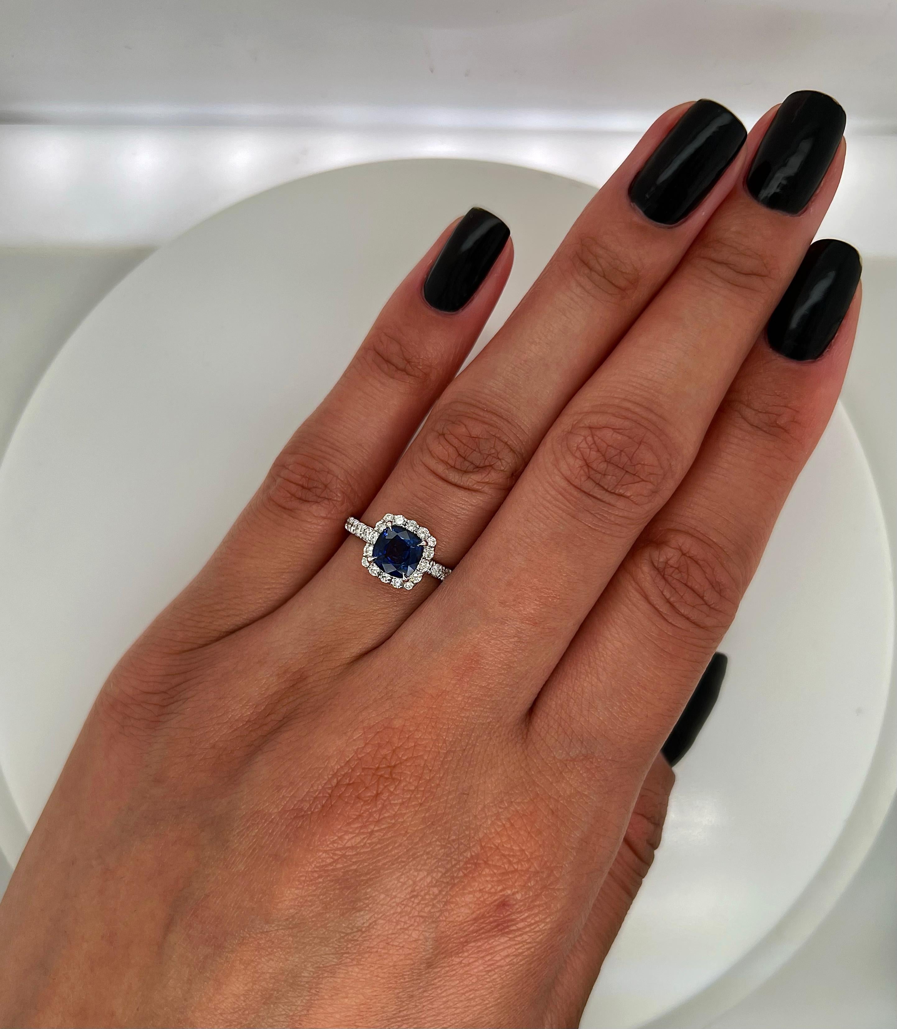 black sapphire engagement ring meaning