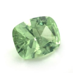 1.96ct Cushion Vivid Mint Green Garnet from Merelani, Tanzania
