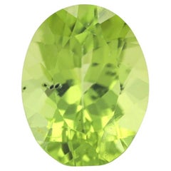 1.96ct Loose Peridot Gemstone - Oval Green Faceted Genuine 8.96mm x 6.95mm