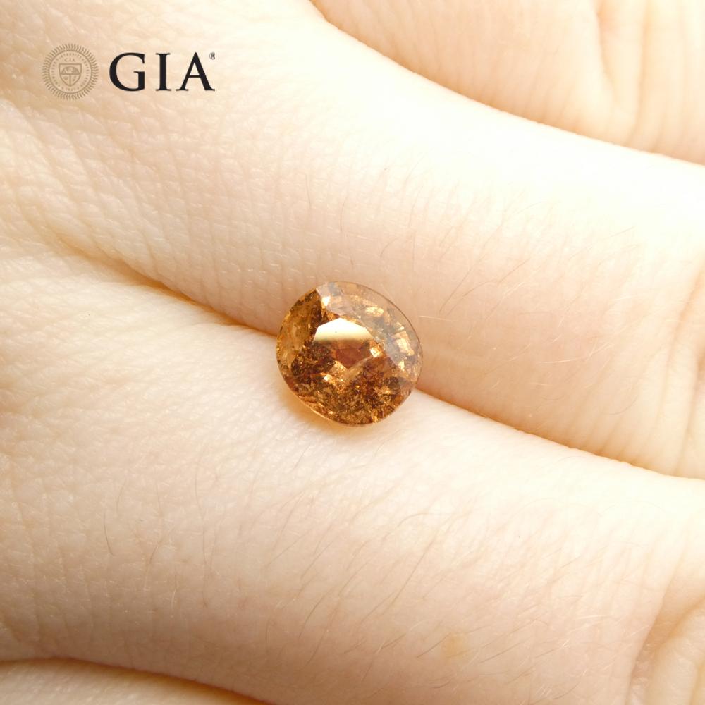 1.96ct Oval Brownish Pinkish Orange Sapphire GIA Certified Madagascar   For Sale 7