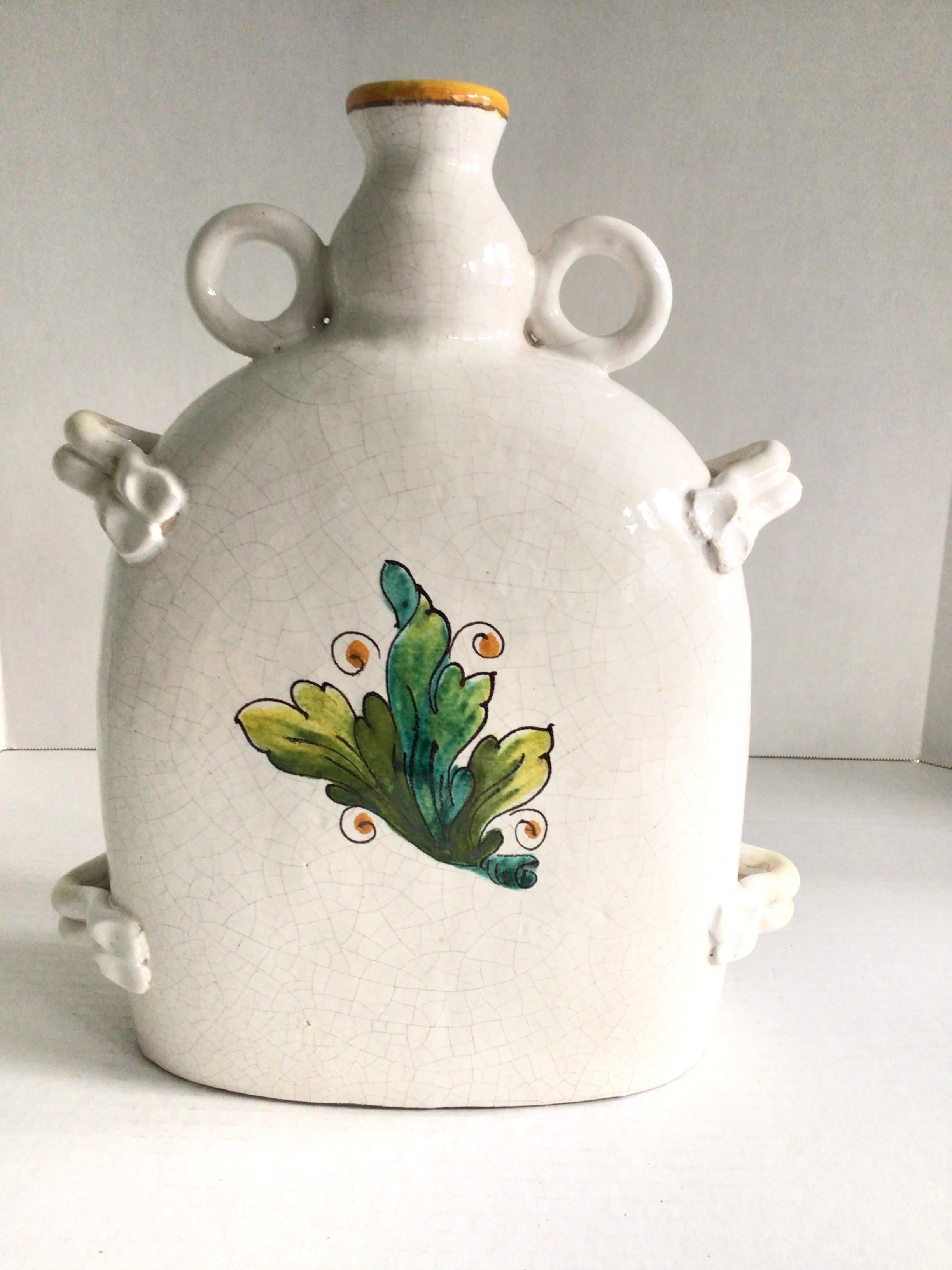 Milieu du XXe siècle Vase en céramique peint 196s en vente