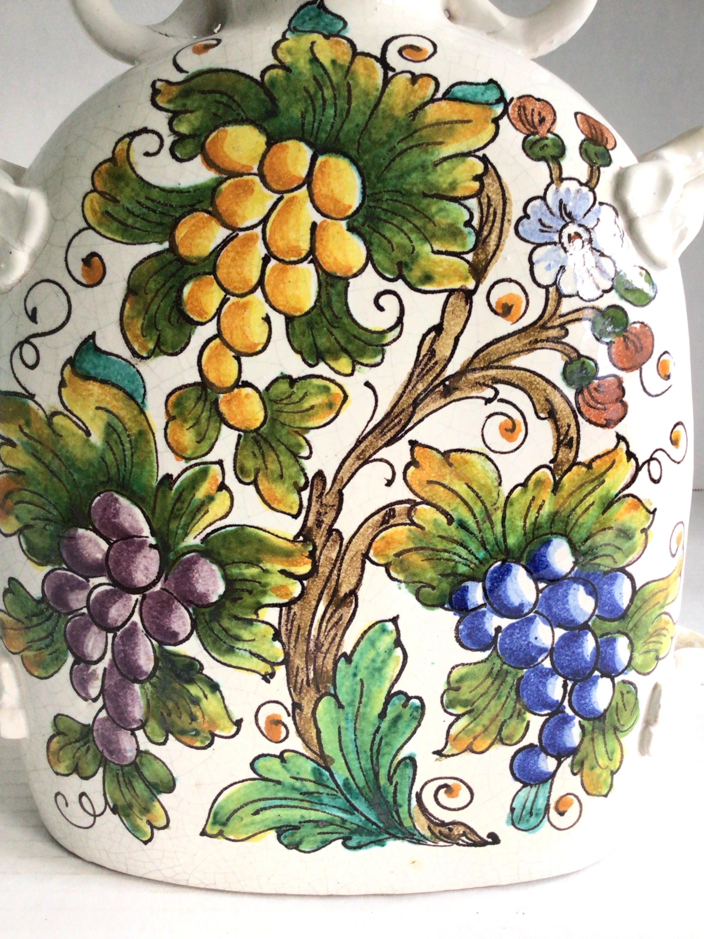 Céramique Vase en céramique peint 196s en vente