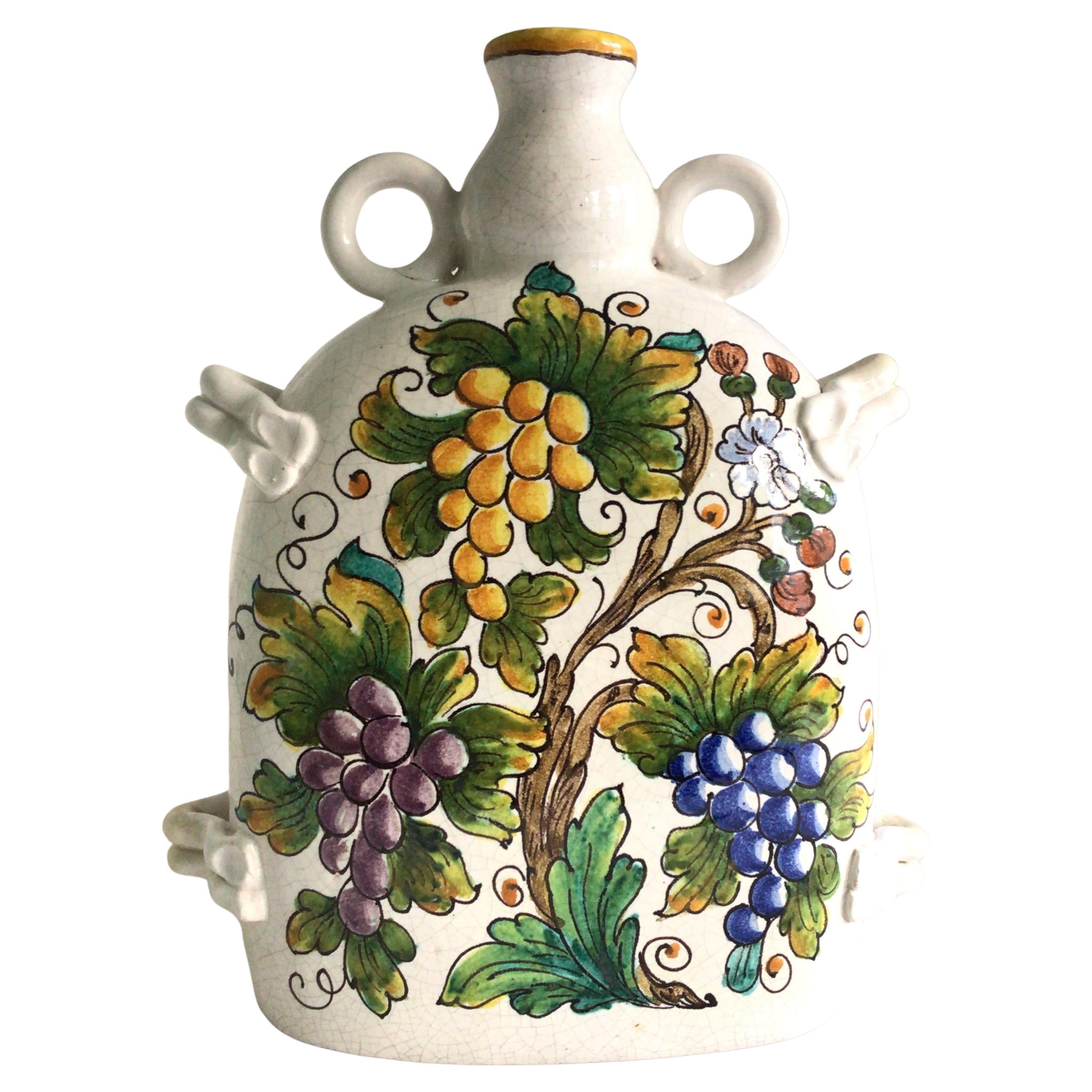 Vase en céramique peint 196s en vente