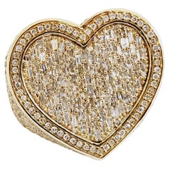 1.97 Carat Natural Diamond 14 Karat Yellow Gold Ring