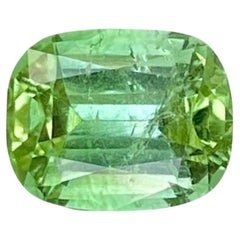 1,97 Karat Olive Mint Grün Turmalin Stein Cushion Cut Afghan Edelstein