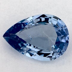 1.97 Ct Blue Sapphire Pear Certified Loose Gemstone (pierre précieuse en vrac)