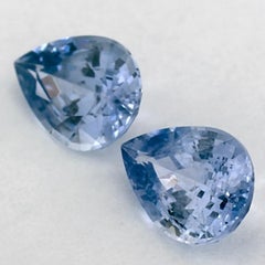 1.97 Karat Blauer Saphir Birne Loser Edelstein