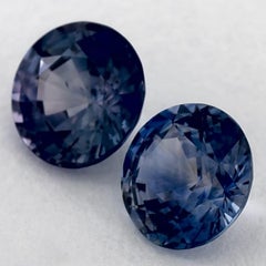 1.97 ct Zafiro Azul Redondo Gema Suelta