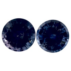 1.97 Ct Blue Sapphire Round Loose Gemstone