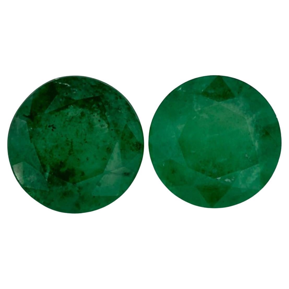 1.97 Ct Emerald Round Loose Gemstone
